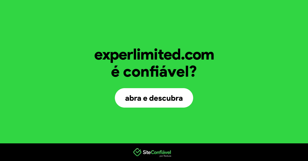 O site experlimited.com é confiável?