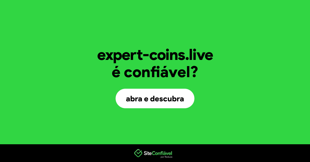 O site expert-coins.live é confiável?