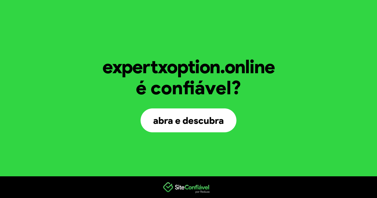 O site expertxoption.online é confiável?