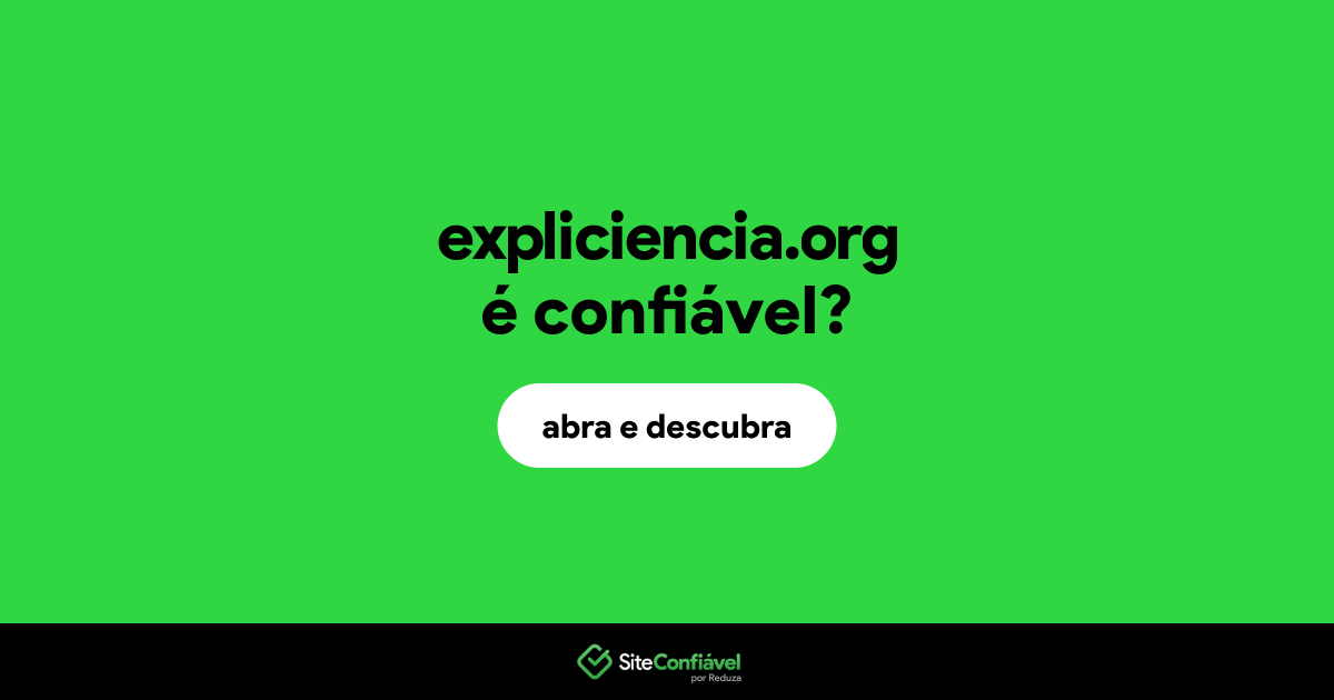 O site expliciencia.org é confiável?