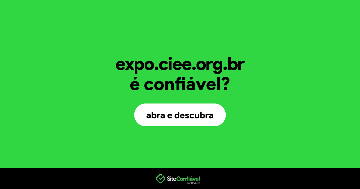 O site expo.ciee.org.br é confiável?