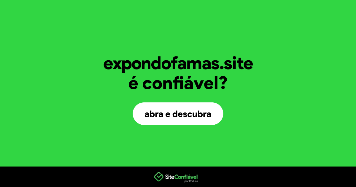 O site expondofamas.site é confiável?