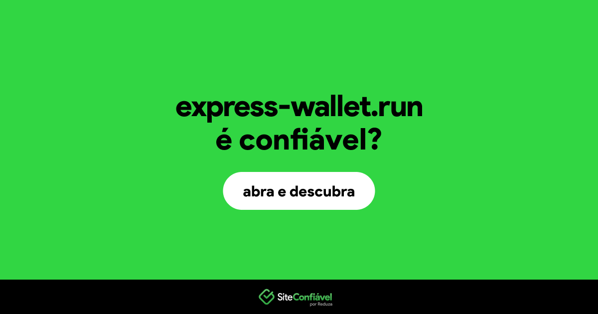 O site express-wallet.run é confiável?