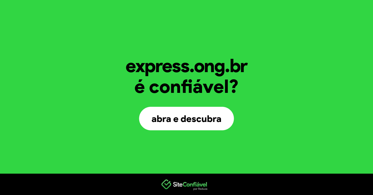 O site express.ong.br é confiável?