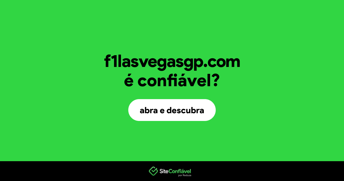 O site f1lasvegasgp.com é confiável?