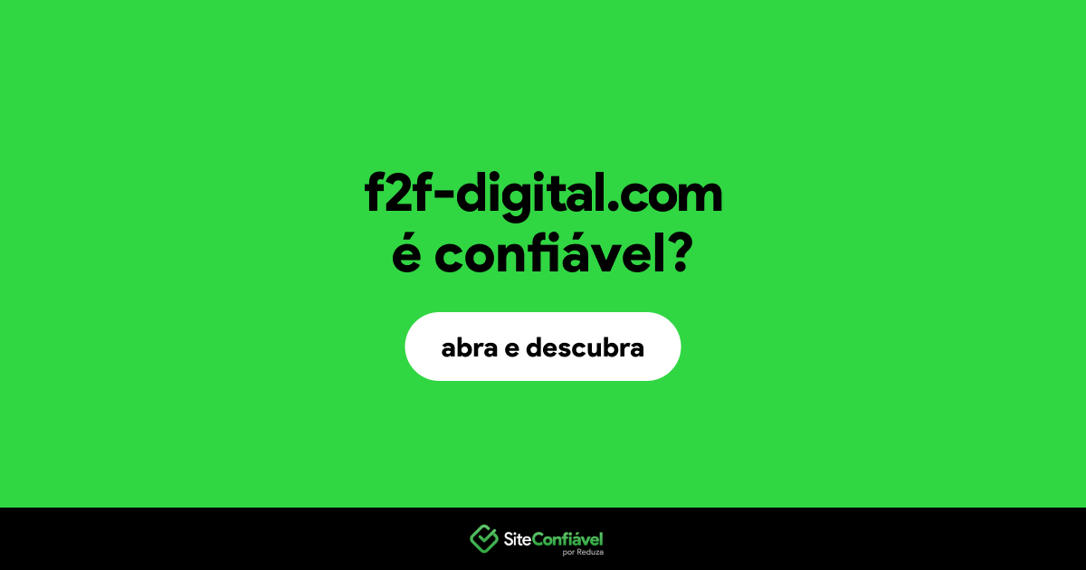 O site f2f-digital.com é confiável?