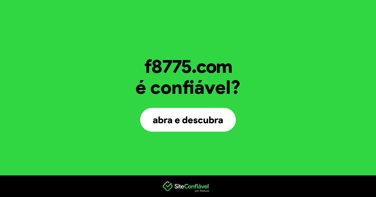 O site f8775.com é confiável?