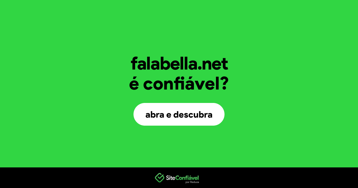 O site falabella.net é confiável?