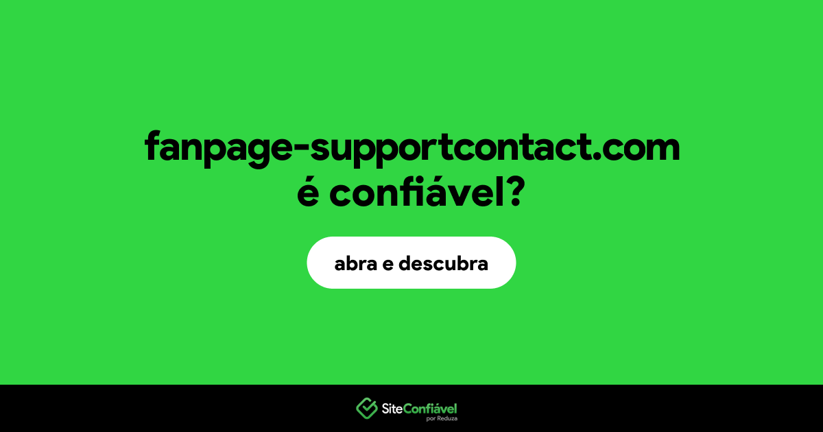 O site fanpage-supportcontact.com é confiável?