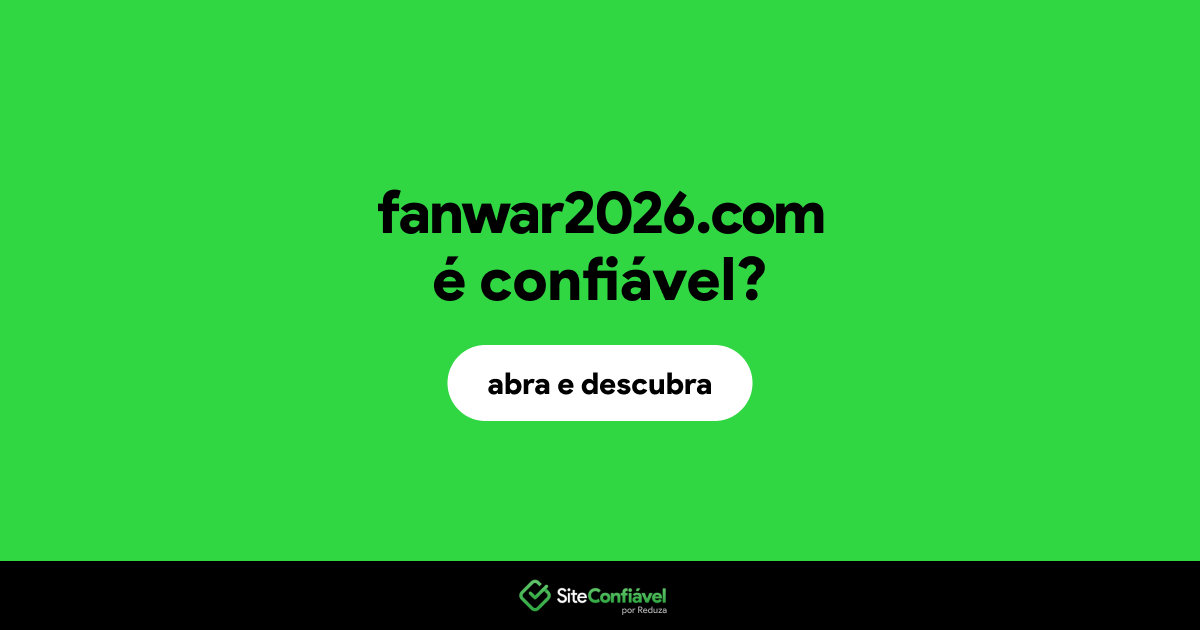 O site fanwar2026.com é confiável?