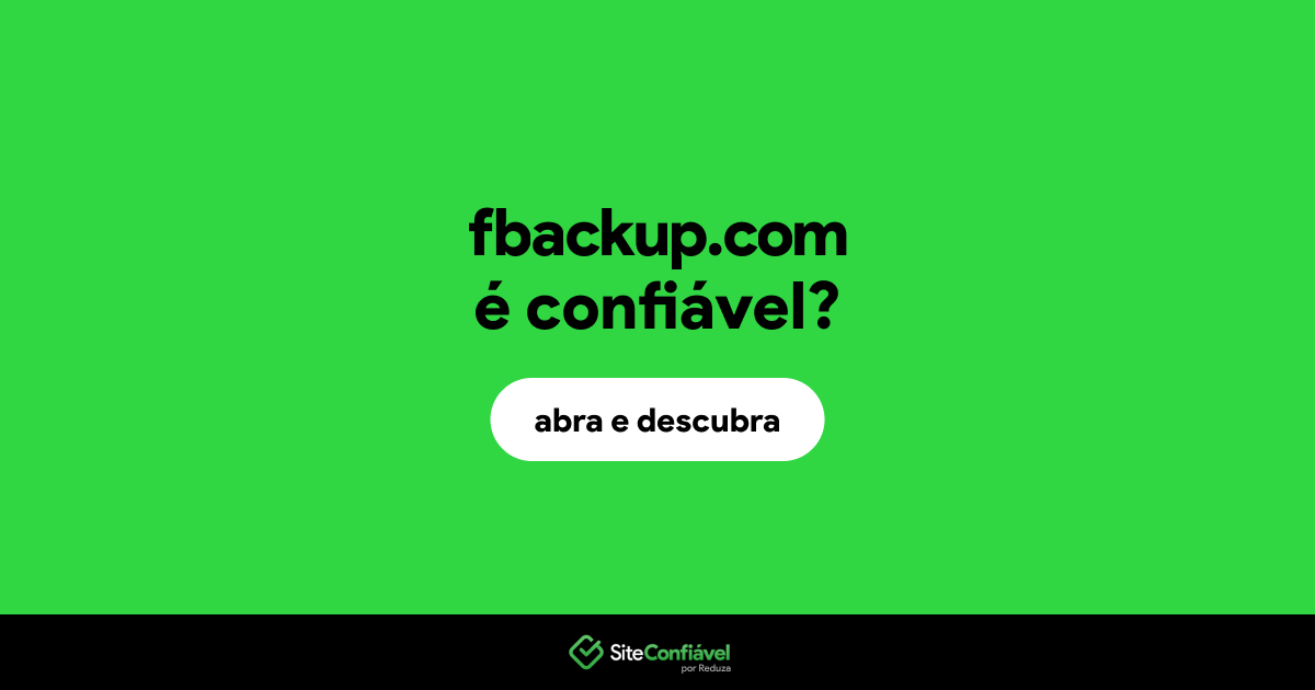 O site fbackup.com é confiável?