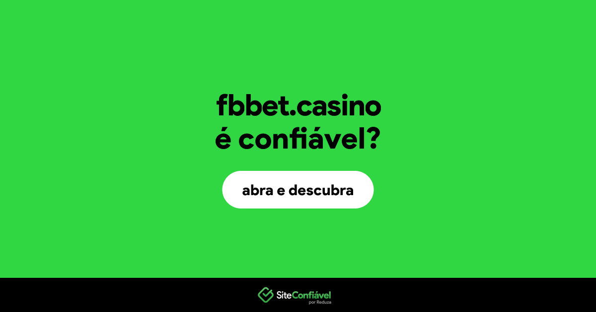 O site fbbet.casino é confiável?