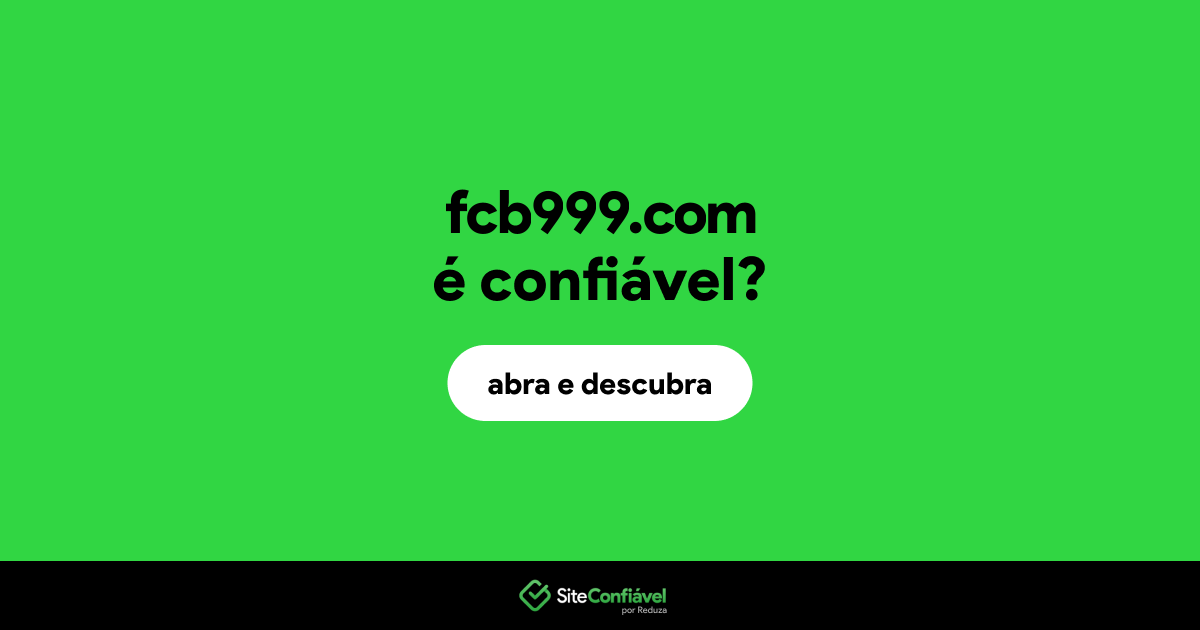 O site fcb999.com é confiável?