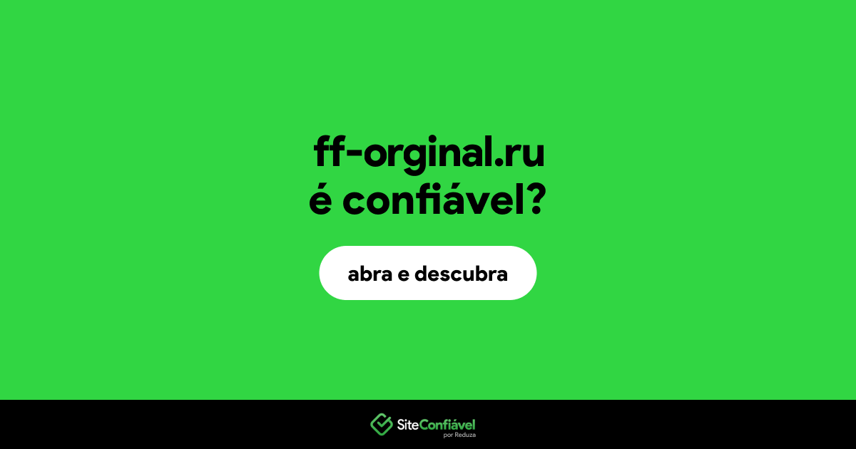 O site ff-orginal.ru é confiável?