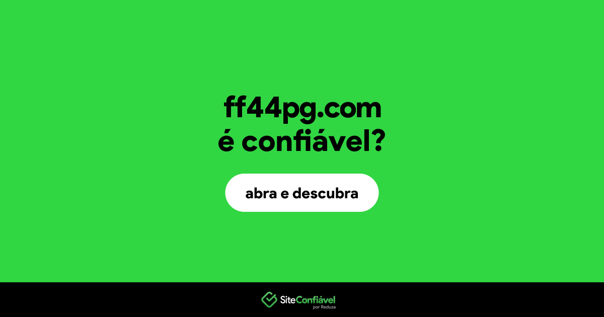 O site ff44pg.com é confiável?