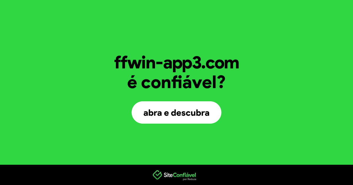 O site ffwin-app3.com é confiável?