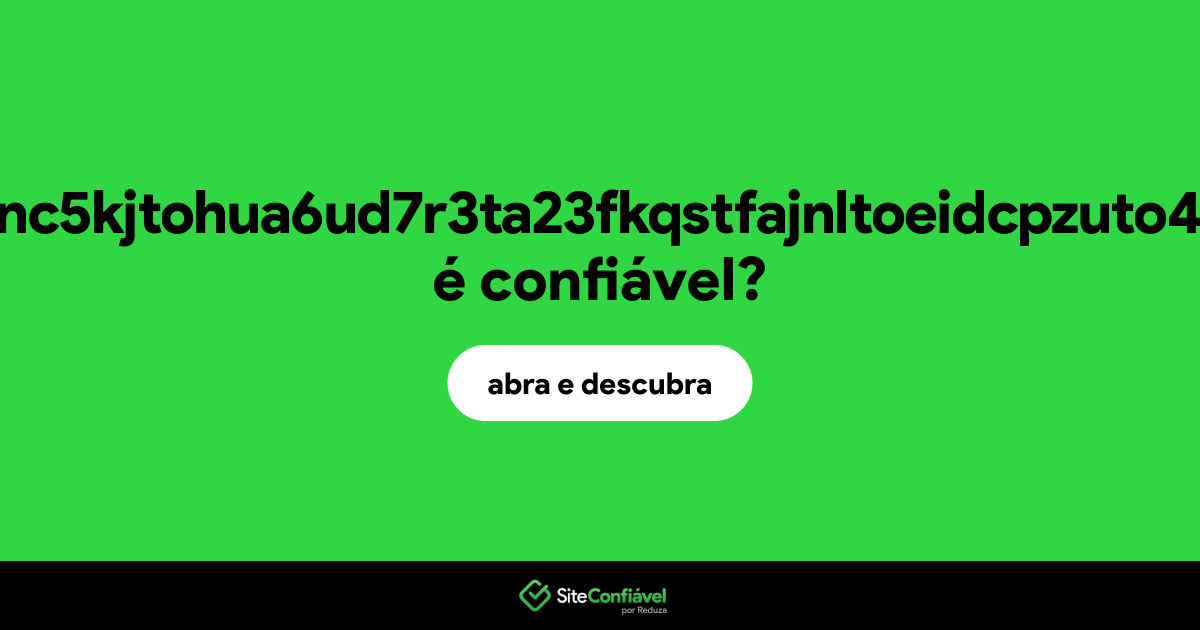 O site fgirl5c6x2nc5kjtohua6ud7r3ta23fkqstfajnltoeidcpzuto4tfad.onion é confiável?