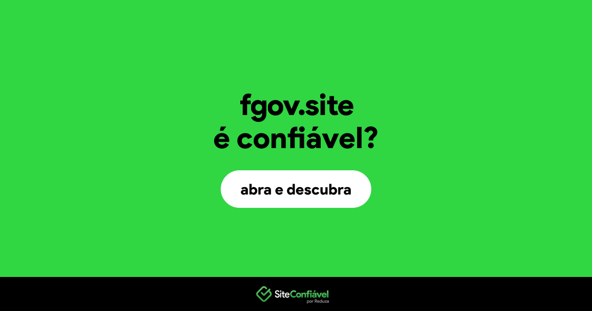 O site fgov.site é confiável?