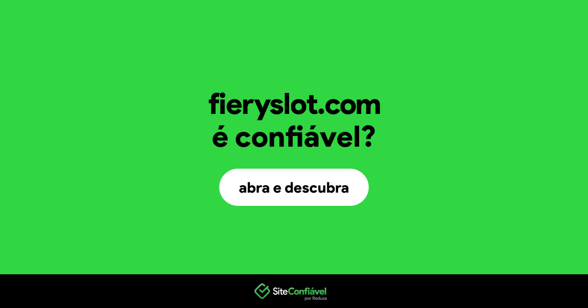 O site fieryslot.com é confiável?