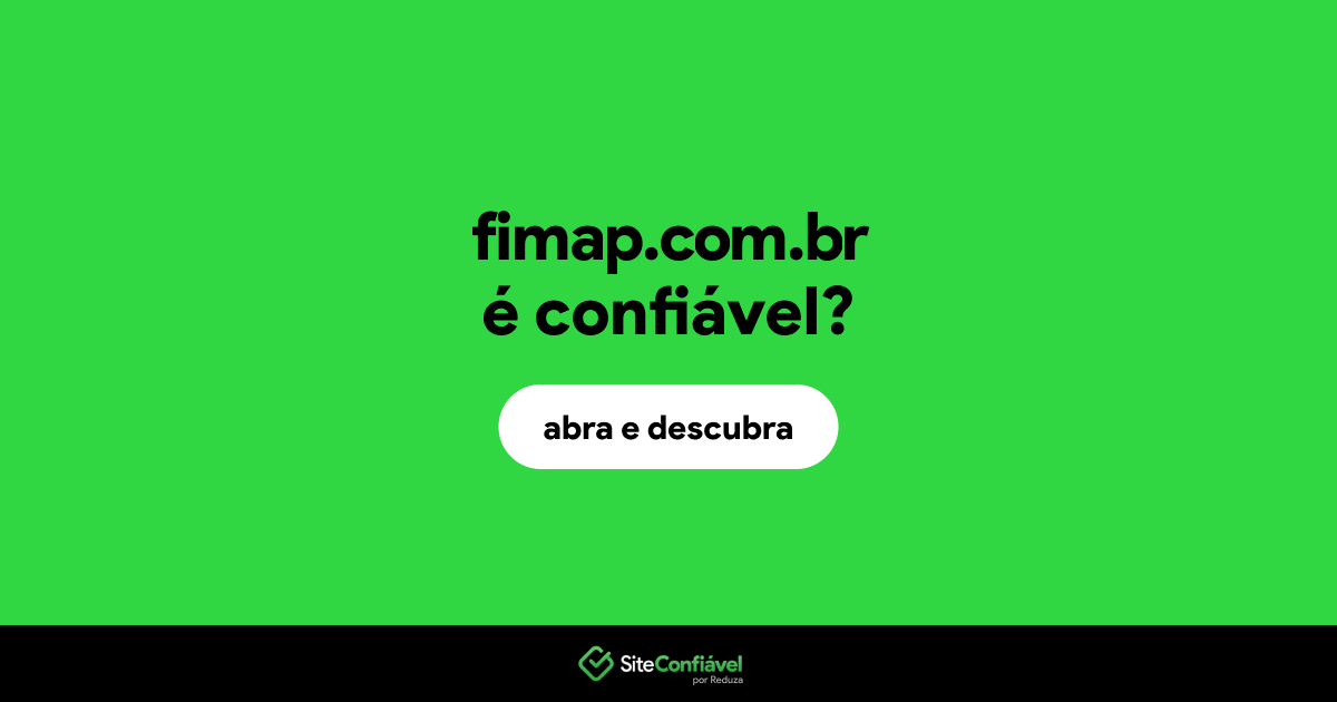 O site fimap.com.br é confiável?