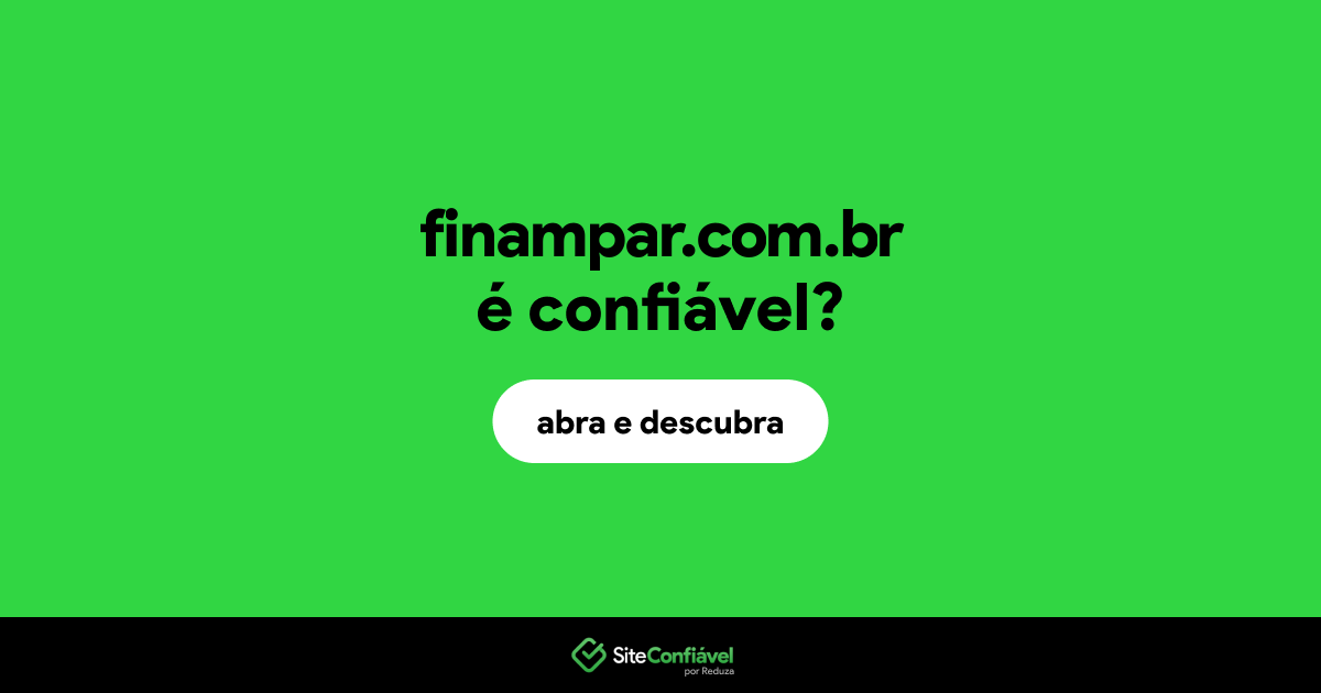 O site finampar.com.br é confiável?