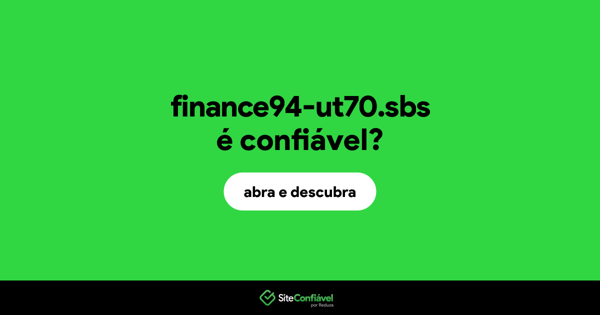 O site finance94-ut70.sbs é confiável?