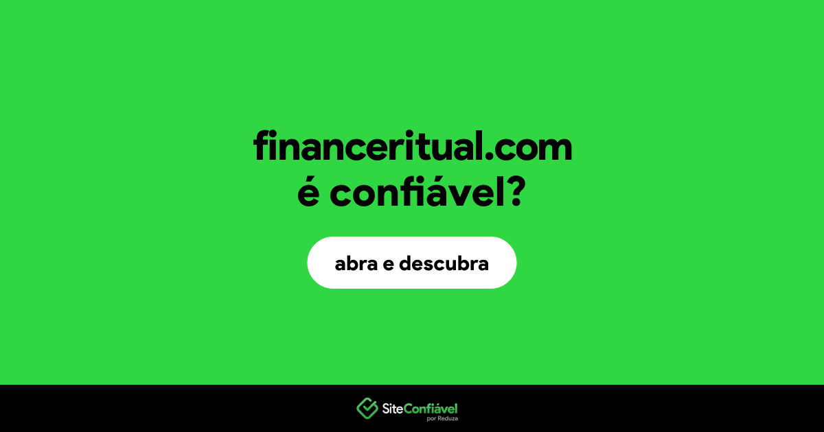 O site financeritual.com é confiável?