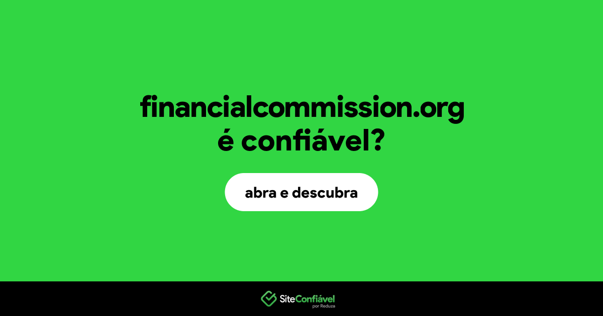 O site financialcommission.org é confiável?