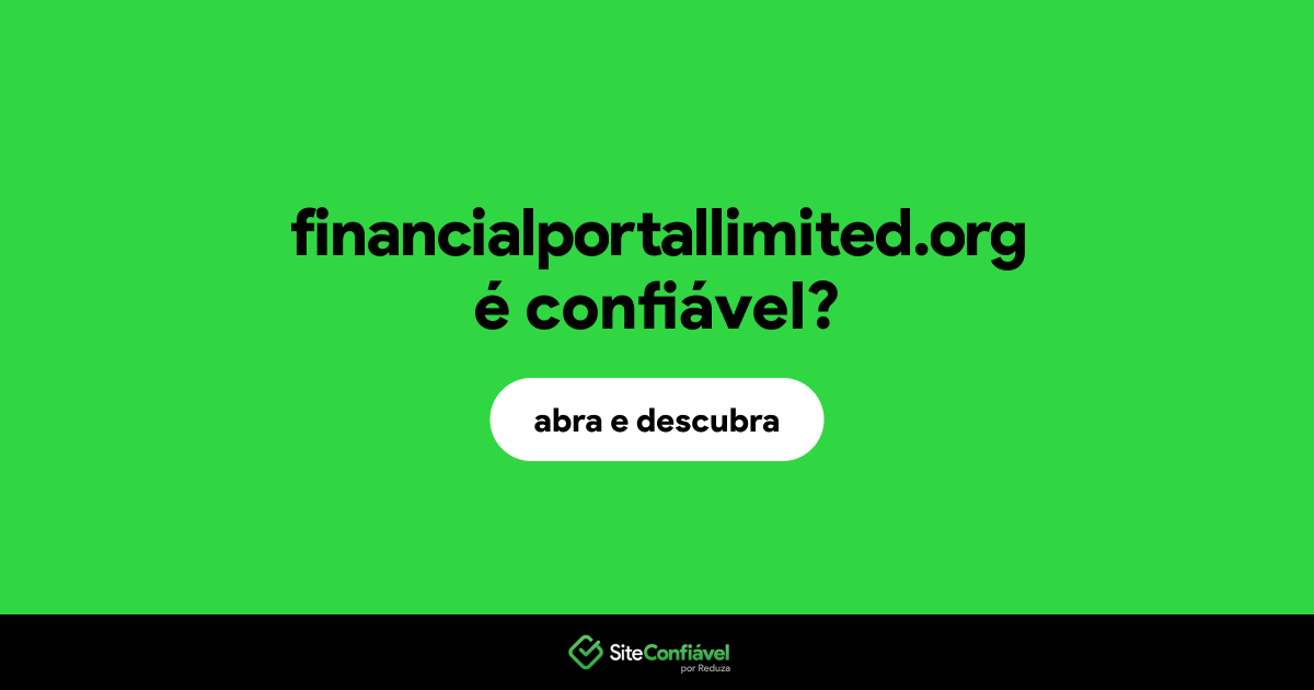 O site financialportallimited.org é confiável?