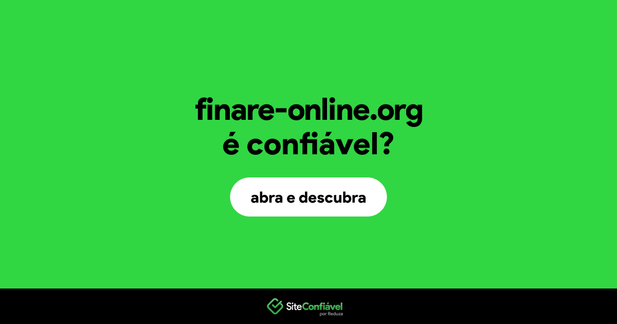O site finare-online.org é confiável?