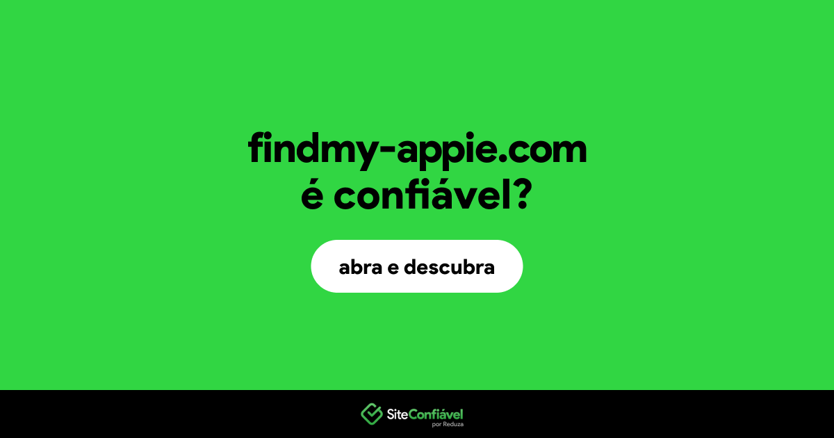 O site findmy-appie.com é confiável?
