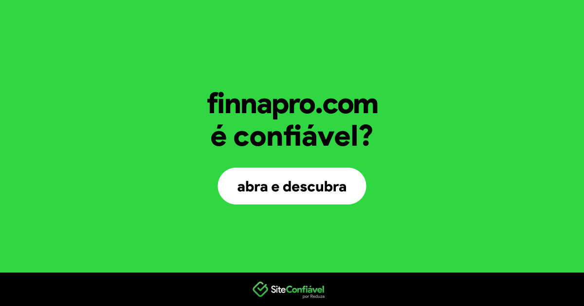O site finnapro.com é confiável?