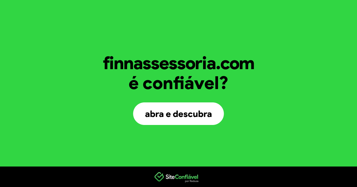 O site finnassessoria.com é confiável?