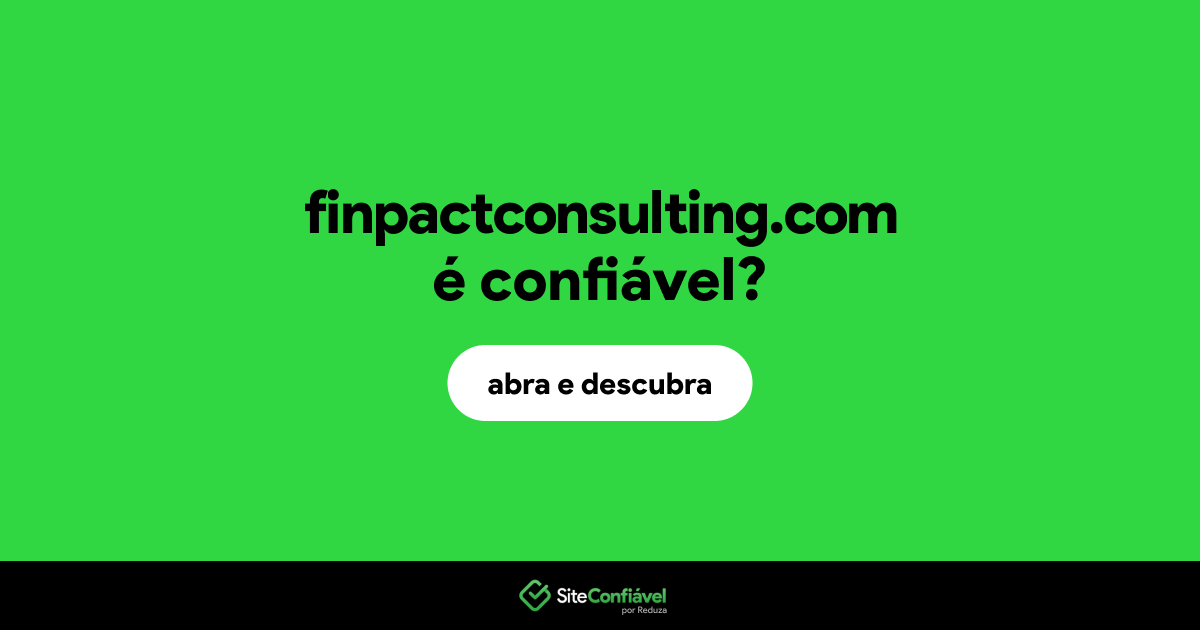 O site finpactconsulting.com é confiável?