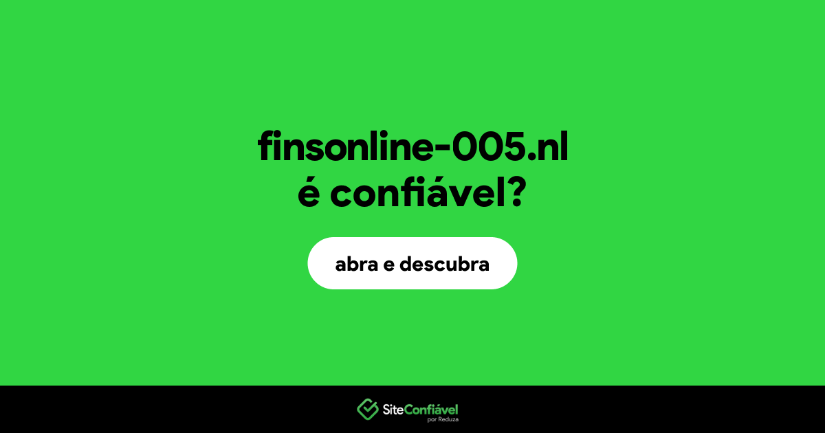 O site finsonline-005.nl é confiável?