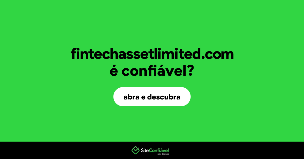 O site fintechassetlimited.com é confiável?
