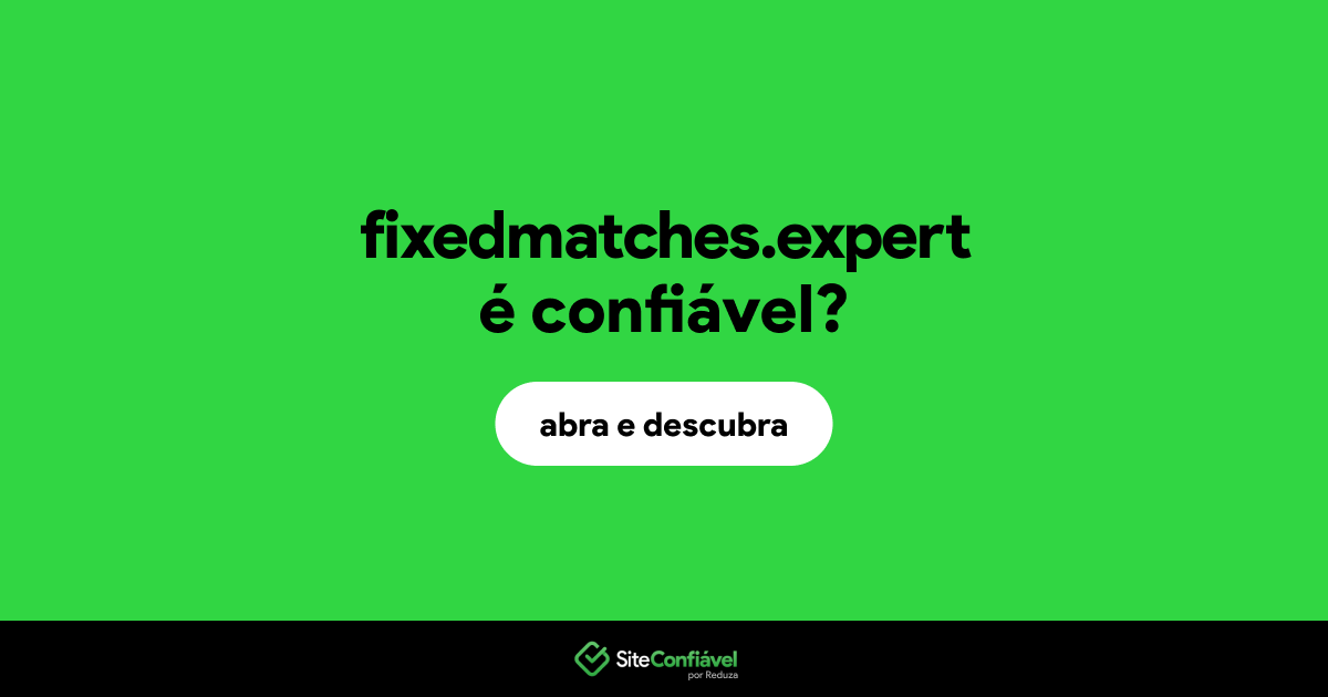 O site fixedmatches.expert é confiável?