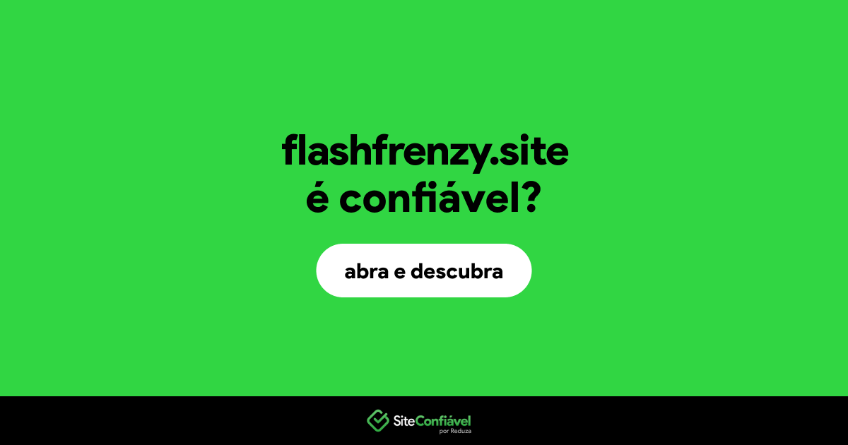 O site flashfrenzy.site é confiável?