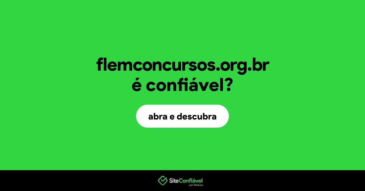 O site flemconcursos.org.br é confiável?