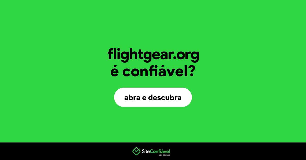 O site flightgear.org é confiável?