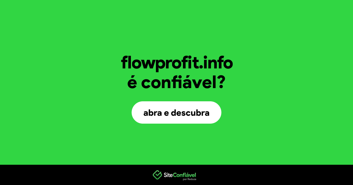 O site flowprofit.info é confiável?