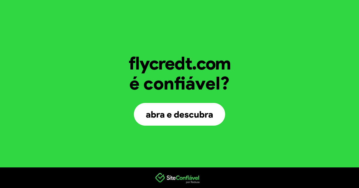 O site flycredt.com é confiável?