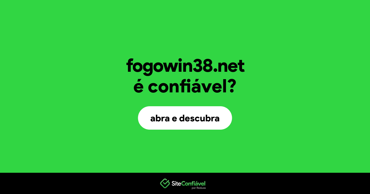 O site fogowin38.net é confiável?
