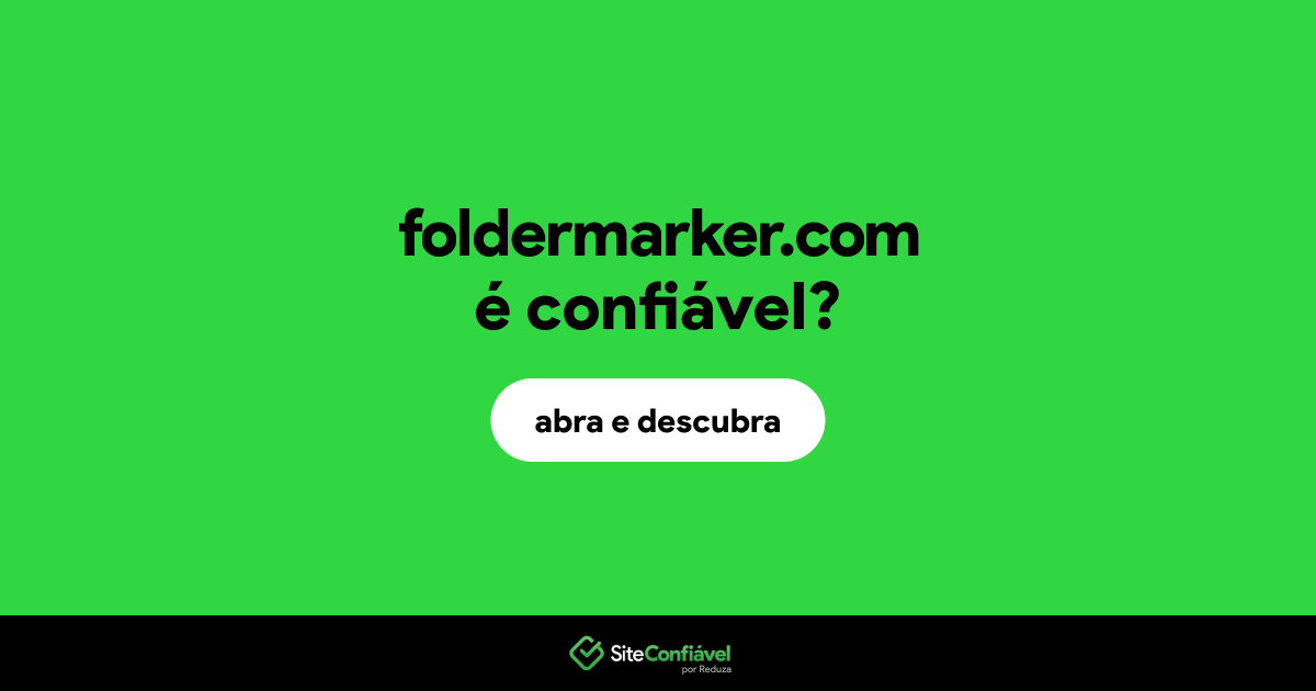 O site foldermarker.com é confiável?
