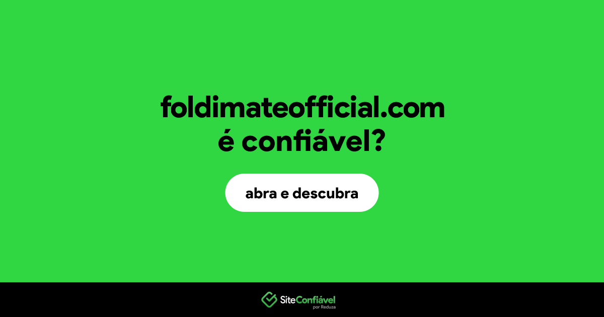 O site foldimateofficial.com é confiável?