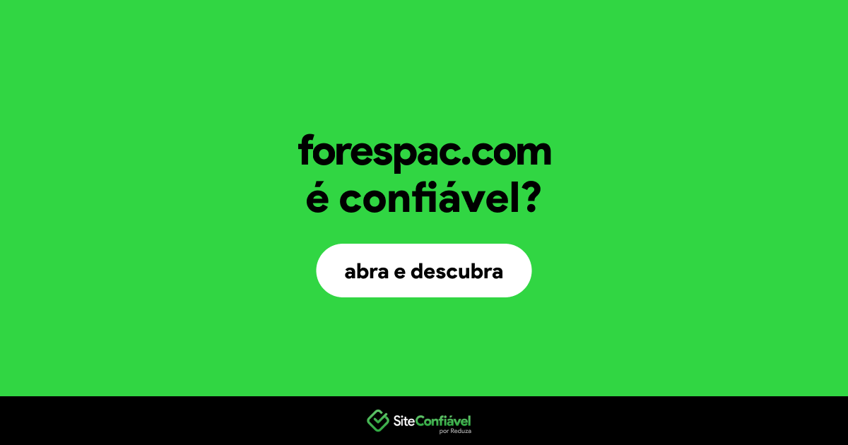 O site forespac.com é confiável?