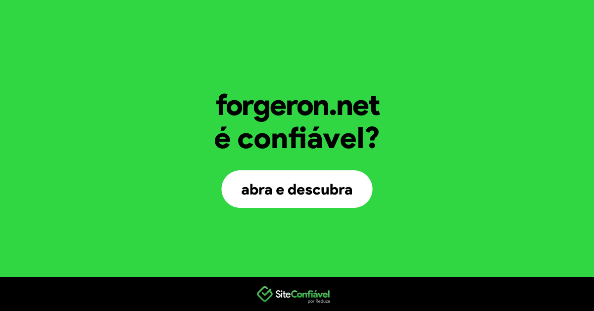 O site forgeron.net é confiável?