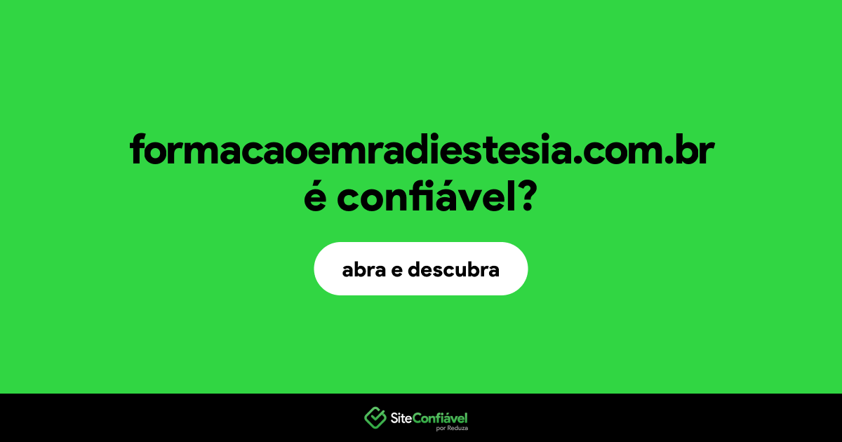 O site formacaoemradiestesia.com.br é confiável?
