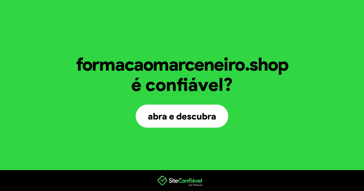 O site formacaomarceneiro.shop é confiável?