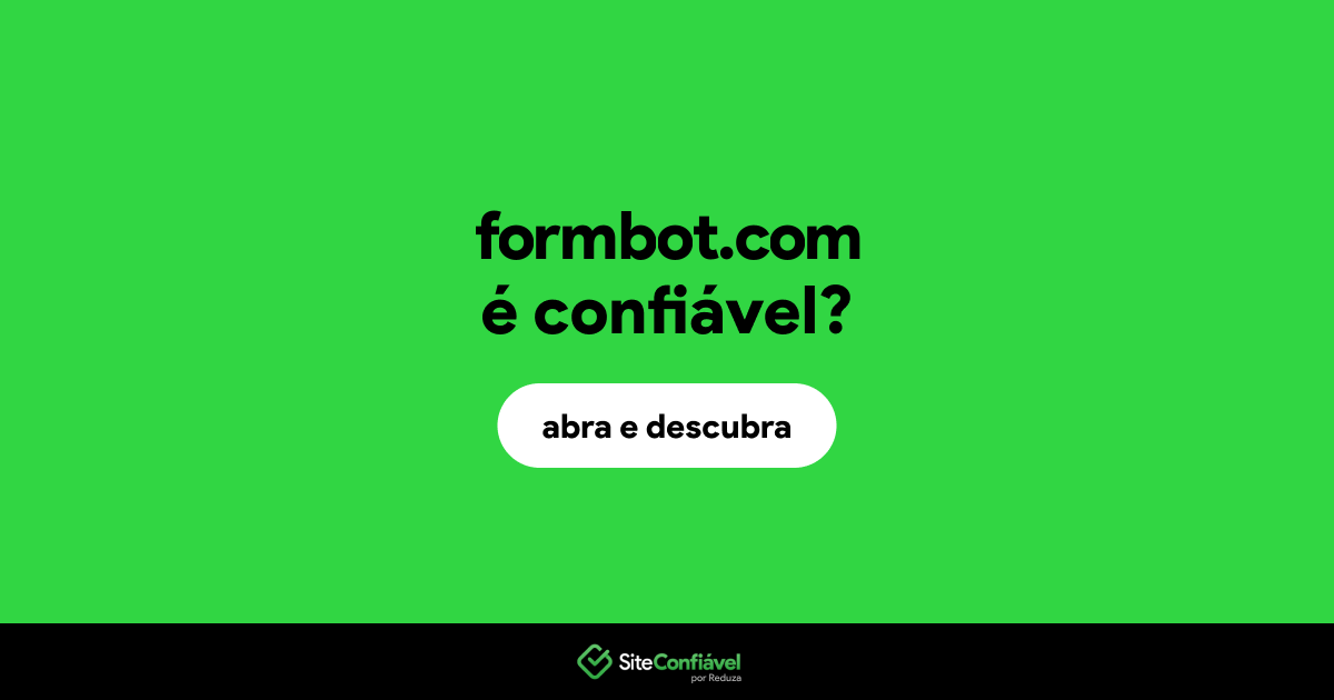 O site formbot.com é confiável?